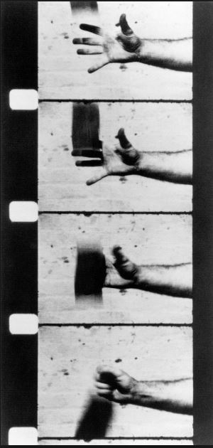 Richard Serra's Hand Catching Lead (1968). Permission courtesy of the artist.