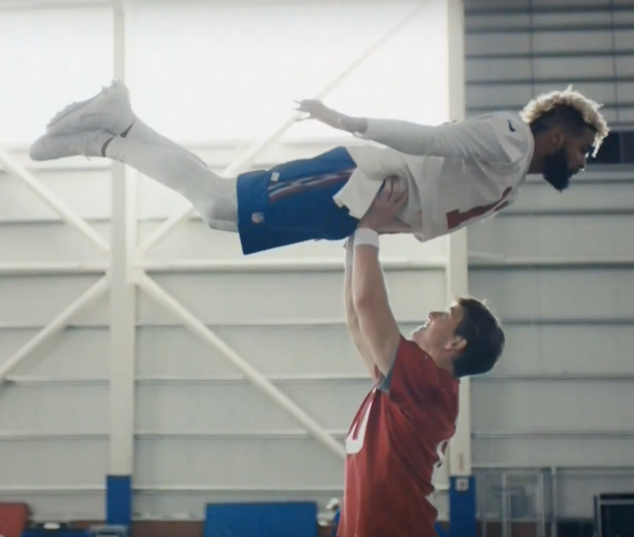 2018 NFL commercial featuring Eli Manning and Odell Beckham, Jr.