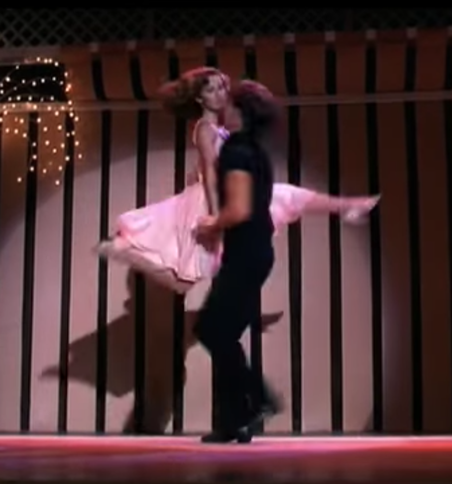 Screenshots of Jennifer Grey (Baby) and Patrick Swayze (Johnny) in Dirty Dancing Dir. Jerry Zucker, 1987