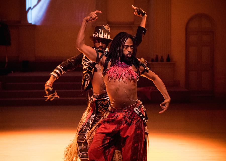 Brother(hood) Dance! (dancers Ricardo Valentine and Orlando Zane Hunter). Photo by Ian Douglas