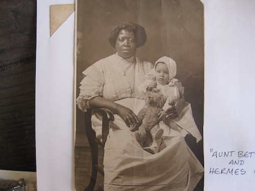 “Aunt” Betty and an infant Hermes Pan, circa 1910. From the Collection of Vasso Pan Meade